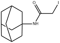 N-(アダマンタン-1-イル)-2-ヨードアセトアミド 化学構造式