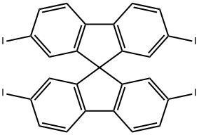 22,2',7,7'-tetraiodo-9,9'-spirobi[fluorene] Structure
