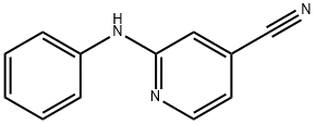 2-(苯氨基)异烟腈 结构式