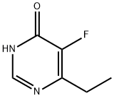 6-エチル-5-フルオロ-4-ヒドロキシピリミジン 化学構造式