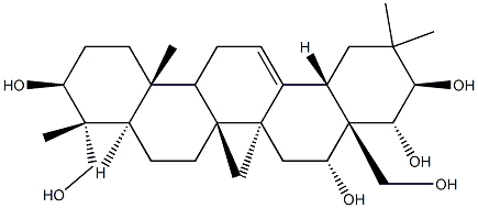 Olean-12-ene-3β,16α,21β,22α,23,28-hexol Structure