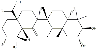 2Α,19Α-二羟基熊果酸, 13850-16-3, 结构式