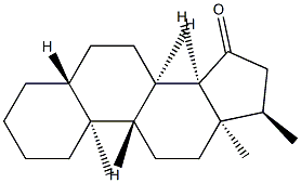 (14β)-17α-Methyl-5α-androstan-15-one Structure