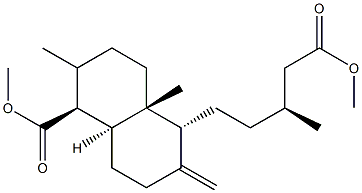 (5β,9α,10α)-ラブダ-8(17)-エン-15,19-二酸ジメチル 化学構造式