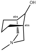 (1β,5β,9-anti)-3-メチル-3-アザビシクロ[3.3.1]ノナン-9-オール 化学構造式