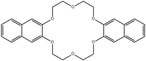 Di-(2,3-naphtho)-18-crown-6 Structure
