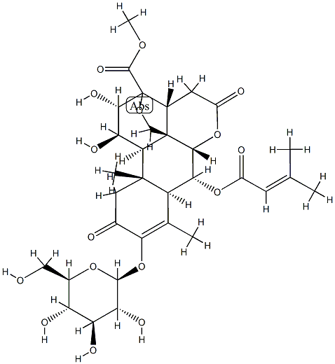 ブルセオシドC 化学構造式
