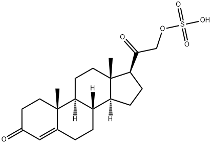deoxycorticosterone sulfate Struktur