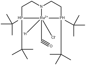 羰基氯氢[双(2-二叔丁基膦基乙基)胺]钌(II), 1421060-10-7, 结构式