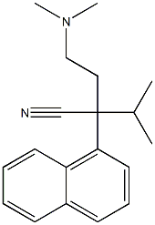 α-[2-(Dimethylamino)ethyl]-α-isopropyl-1-naphthaleneacetonitrile Structure