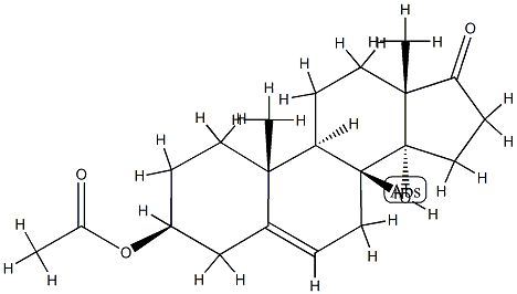 3β-Acetyloxy-14-hydroxyandrost-5-en-17-one Structure