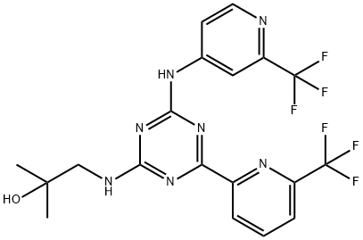 エナシデニブ 化学構造式