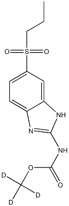 阿苯哒唑砜-D3 结构式