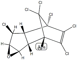 (-)-顺-环氧七氯, 1ΜG /ΜL于环己烷 结构式