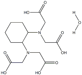 1,2-环己二胺四乙酸 一水合物 结构式