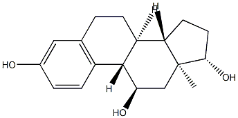 Estra-1,3,5(10)-triene-3,11α,17β-triol 结构式
