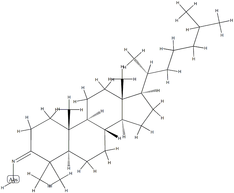 4,4-Dimethyl-5α-cholestan-3-one oxime Structure