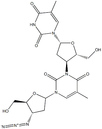 齐多夫定USP杂质G, 148665-49-0, 结构式