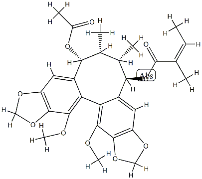 O-Acetylschisantherin L Structure