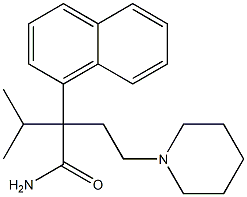 α-Isopropyl-α-(2-piperidinoethyl)-1-naphthaleneacetamide Struktur