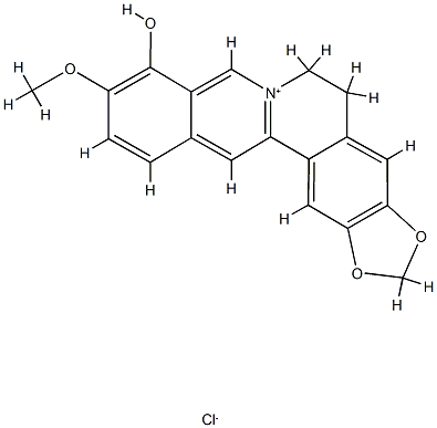 小檗红碱, 15401-69-1, 结构式
