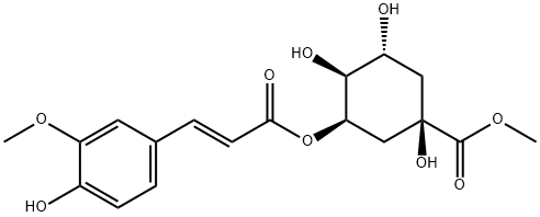 甲基 5-O-阿魏酰奎尼酸酯, 154461-64-0, 结构式