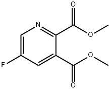 diMethyl 5-fluoropyridine-2,3-dicarboxylate Struktur