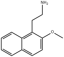 2-(2-メトキシ-1-ナフチル)エタンアミン 化学構造式
