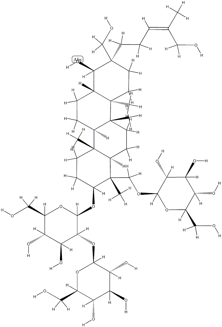 凤仙萜四醇苷 C 结构式