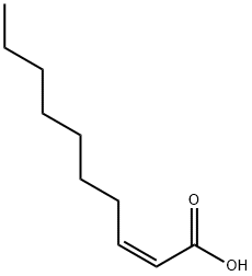 (Z)-2-癸烯酸, 15790-91-7, 结构式