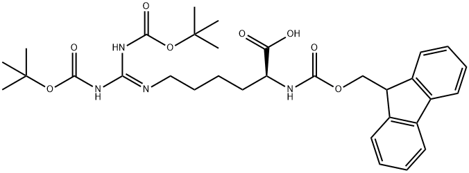 FMOC-HOMOARG(BOC)2-OH 结构式