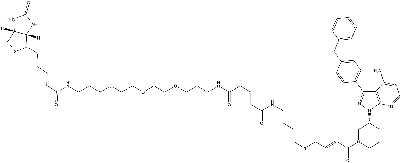Ibrutinib-biotin Structure