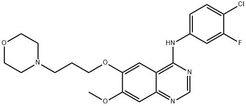 3-Deschloro-4-Desfluoro-4-Chloro-3-Fluorogefitinib, 1603814-04-5, 结构式