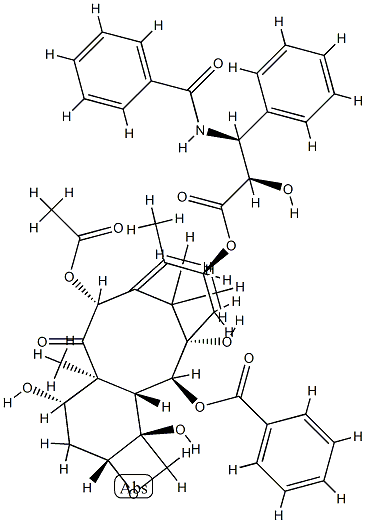 4-デアセチルタキソール 化学構造式