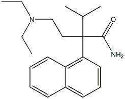 α-[2-(Diethylamino)ethyl]-α-isopropyl-1-naphthaleneacetamide Structure