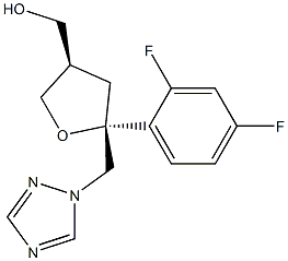 D-threo-Pentitol, 2,5-anhydro-1,3,4-trideoxy-2-C-(2,4-difluorophenyl)-4-(hydroxyMethyl)-1-(1H-1,2,4-triazol-1-yl)- Structure