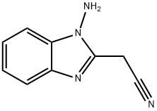 1H-Benzimidazole-2-acetonitrile,1-amino-(9CI) Structure
