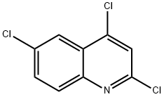 2,4,6-三氯喹啉, 1677-50-5, 结构式