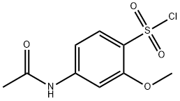 4-(acetylamino)-2-methoxybenzenesulfonyl chloride Struktur