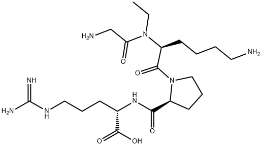 Gly-N2-エチル-L-Lys-L-Pro-L-Arg-OH 化学構造式
