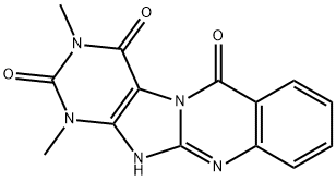 Purino[8,7-b]quinazoline-2,4,6(1H,3H,11H)-trione,  1,3-dimethyl-  (9CI) Structure