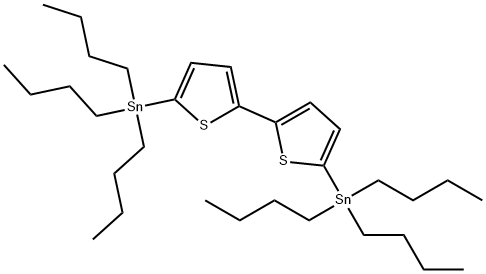5,5'-ビス(トリブチルスタンニル)-2,2'-ビチオフェン 化学構造式