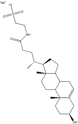 tauro-3 beta-hydroxy-5-cholenoate Structure