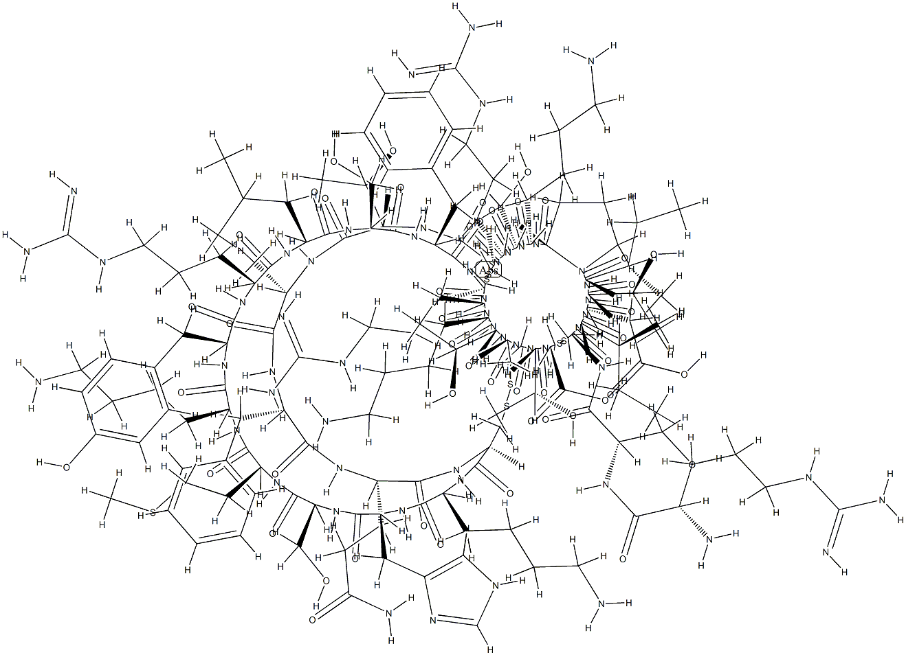 地毯海葵毒素, 172450-46-3, 结构式
