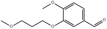 3-(3-甲氧基丙氧基)-4-甲氧基苯甲醛 结构式