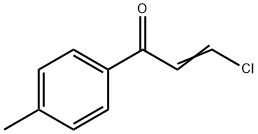 (E)-β-クロロ-4'-メチルアクリロフェノン 化学構造式