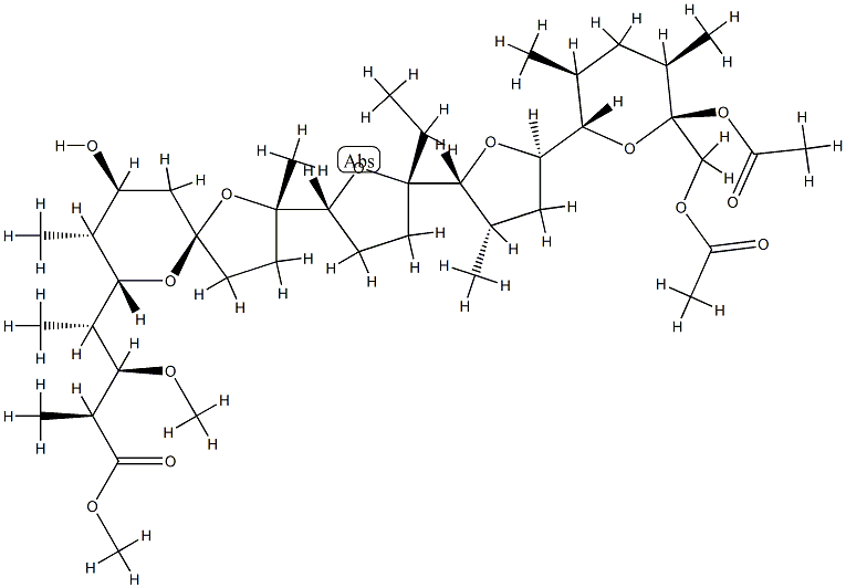 Diacetylmonensin methyl ester 结构式