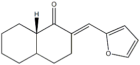 2-Furfurylidene-3,4,4a,5,6,7,8,8aβ-octahydronaphthalen-1(2H)-one 结构式