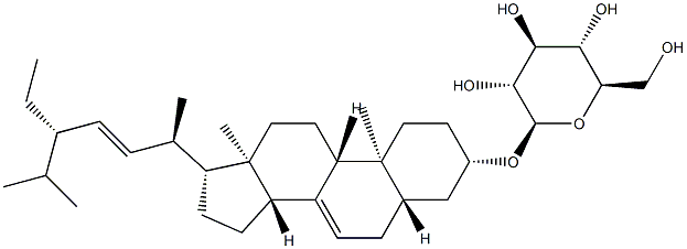 alpha-Spinasterol glucoside Struktur