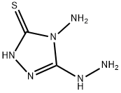 4-氨基-3-肼基-5-巯基-1,2,4-三氮唑, 1750-12-5, 结构式